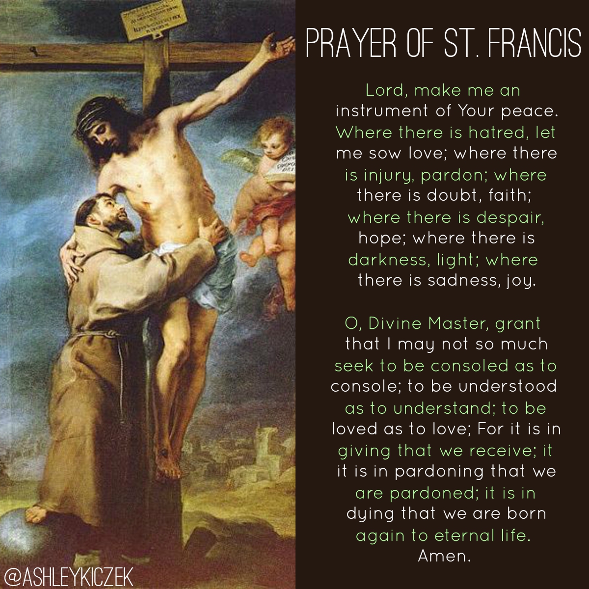 Prayer of Saint Francis!
