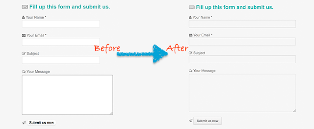 CSS Code To Customise Existing Contact Form 7 Wordpress Appearance and Theme Editor