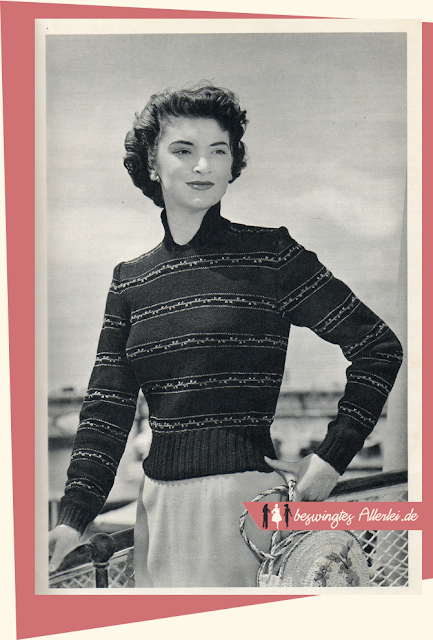 The Vintage Pattern Files: Free 1950s Knitting Pattern - Gestrickter Damenpullover The Vintage Pattern Files: Free 1950s Knitting Pattern - Gestrickter Damenpullover