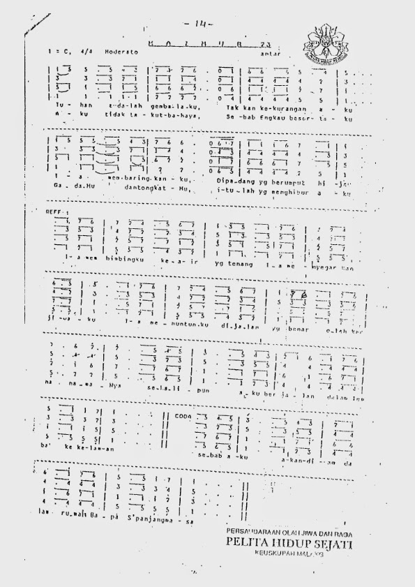 Teks Lagu Tuhanlah Kekuatan Dan Mazmurku Berbagai Teks Penting