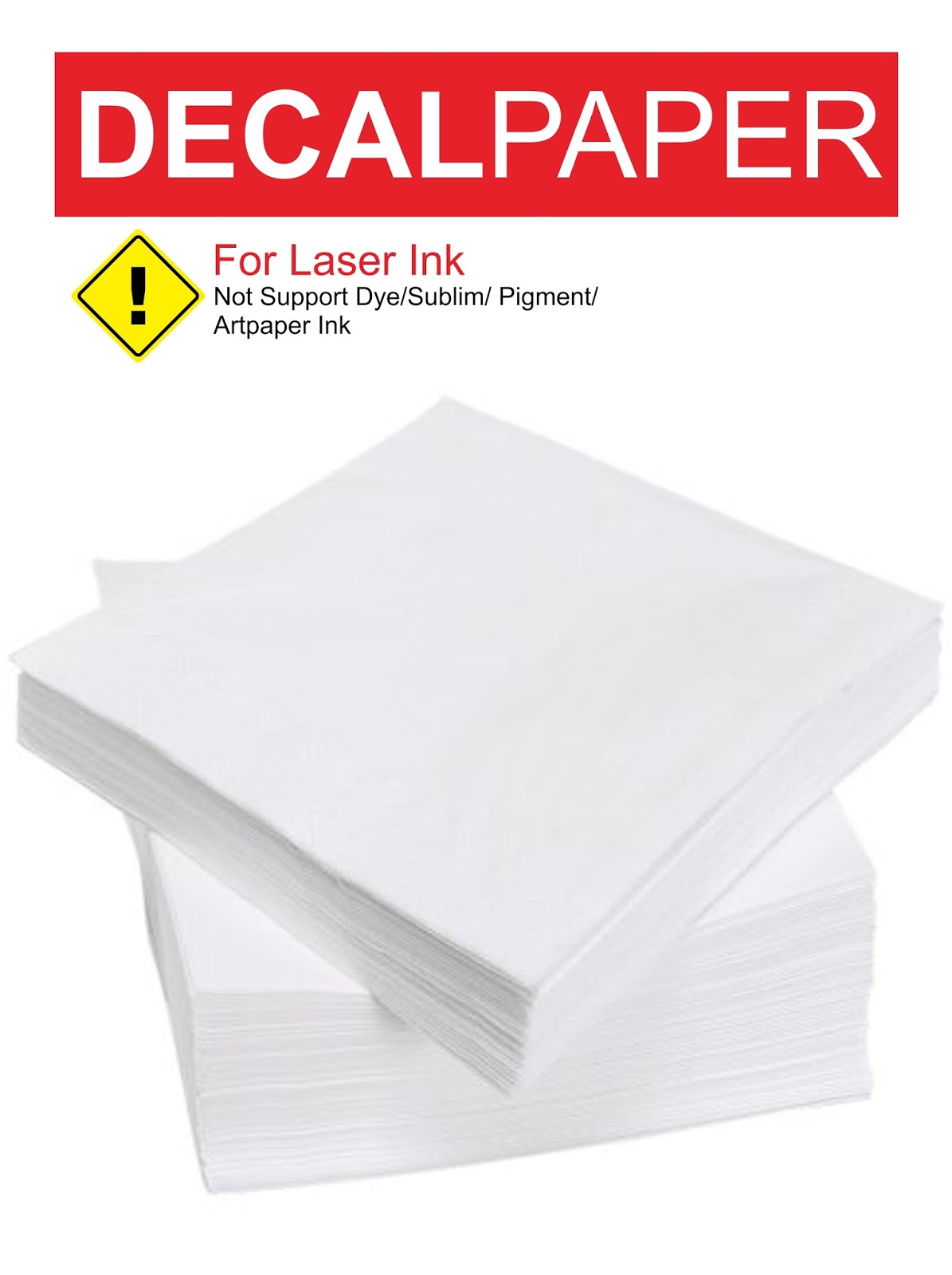 Kertas Decal Untuk Printer Laser (A4 21x29) Decal Paper Store