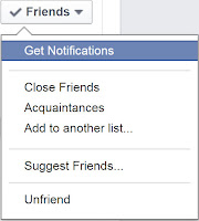 Friend Options on Facebook
