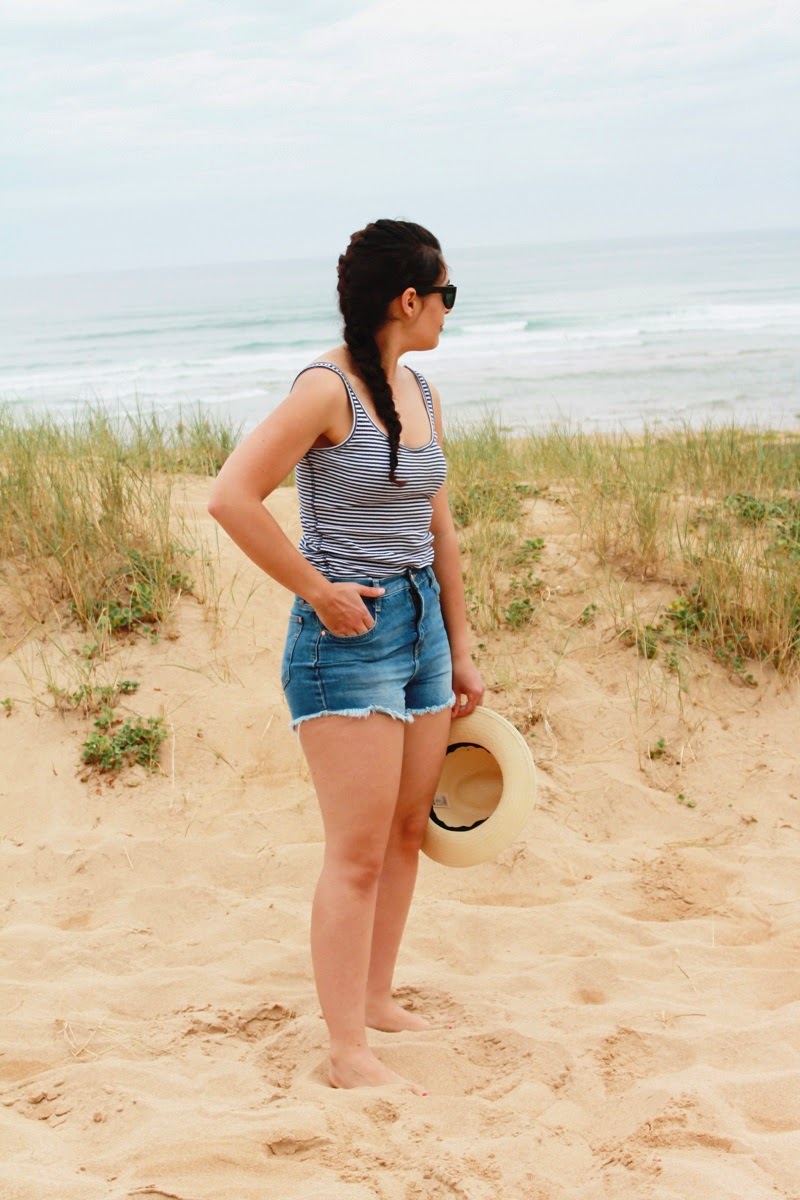 Luxury Navy Blue Denim Sleeveless Midi – Essential Tourist & Beach Wear