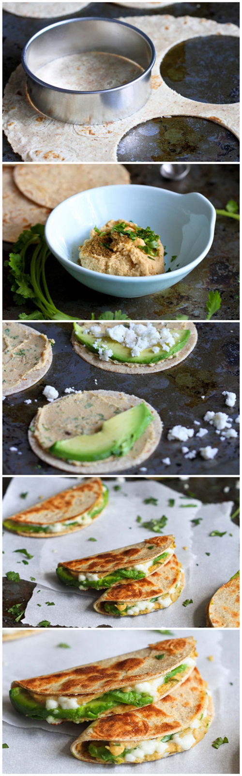 Mini Avocado & Hummus Quesadilla