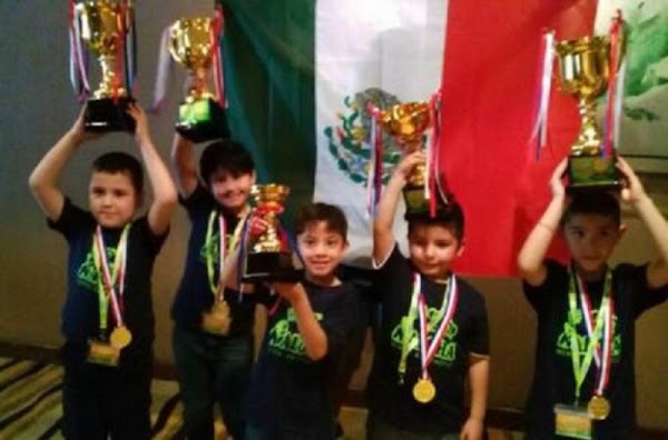  Ellos son los niños campeones mexicanos que barrieron en Mundial de Cálculo en Malasia.