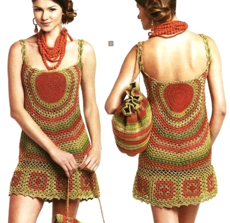 Tina's handicraft : rainbow crochet dress