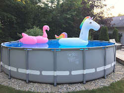 intex pool landscaping around under border ft 20ft float cost unicorn way go happy very purchased sharing hi sunday updated