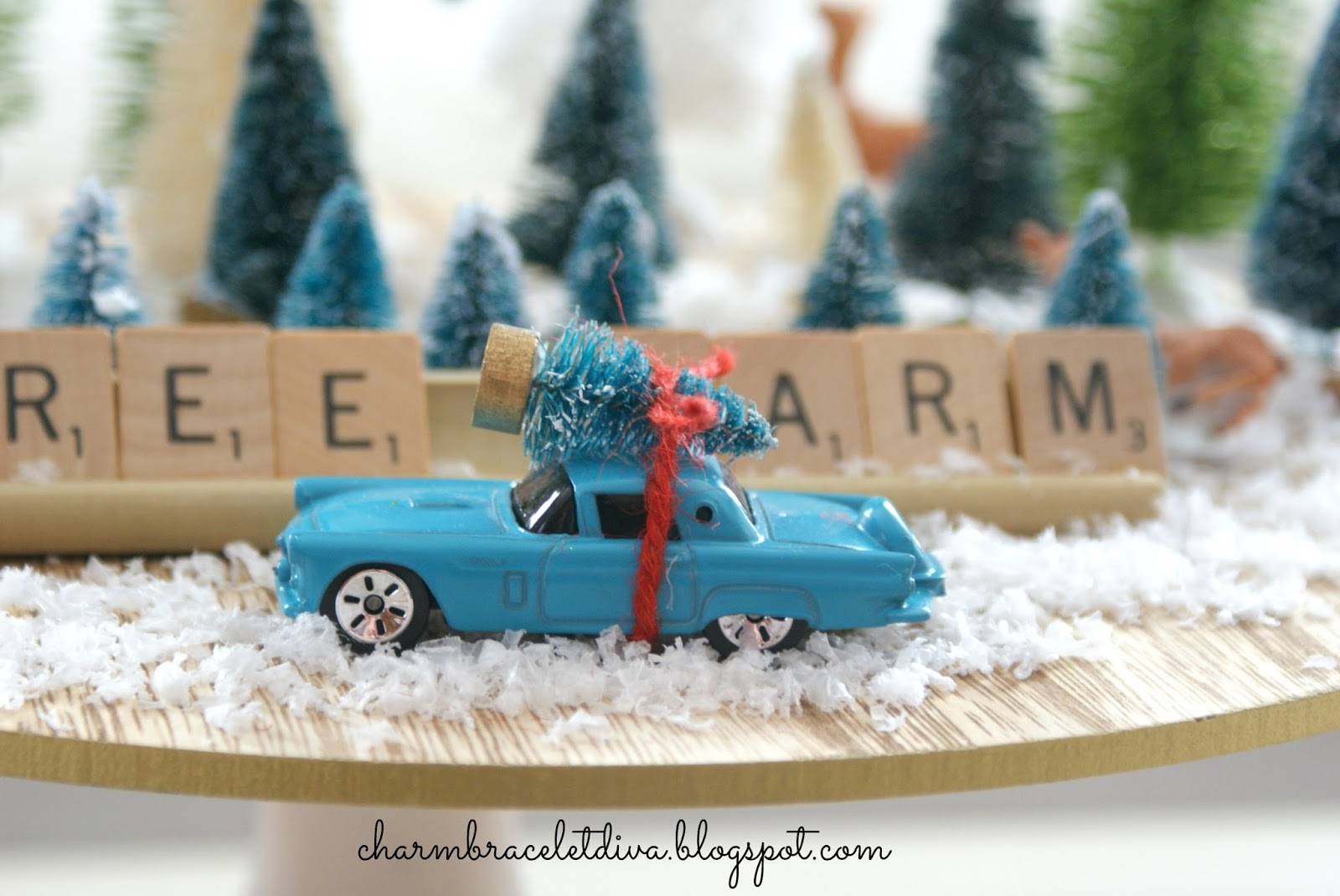 Our Hopeful Home DIY VintageInspired Bottle Brush Christmas Tree Farm