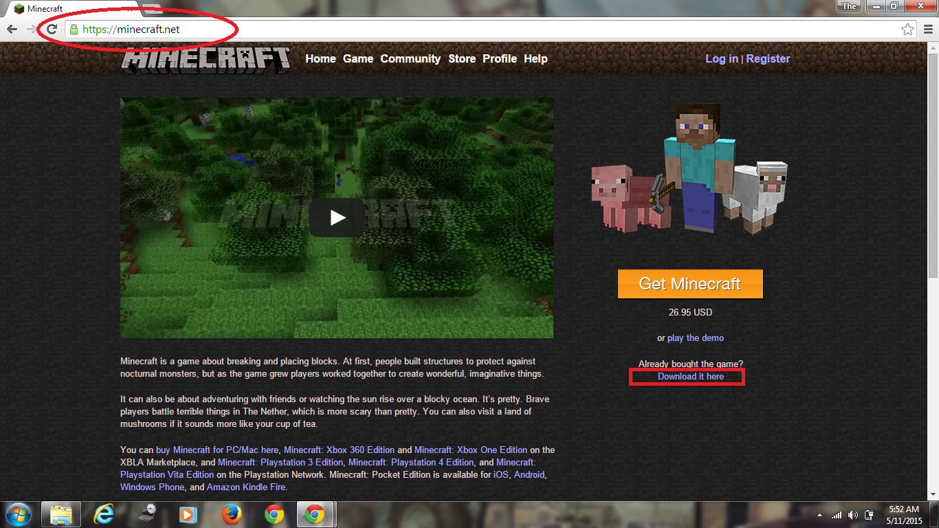 TheFox111 Tips: How to Get Minecraft Game PC For FREE 