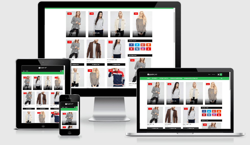 Easy Cart - Responsive eCommerce Blogger Template - Way ...