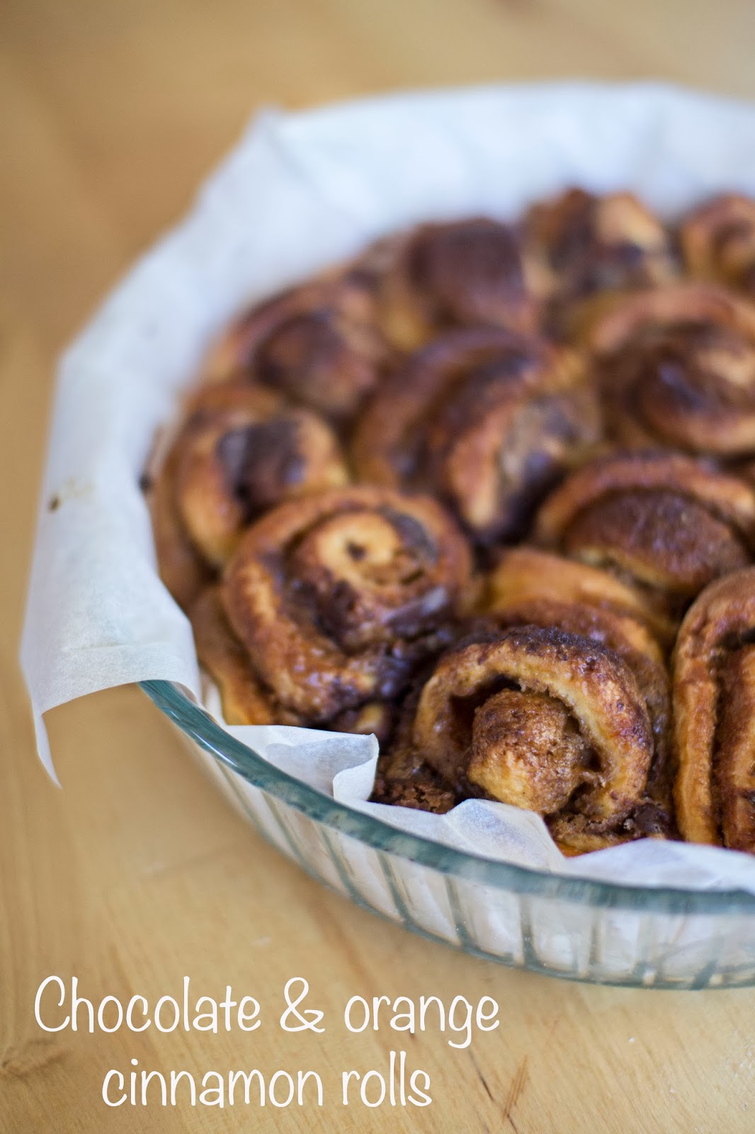 Chocolate & orange cinnamon rolls