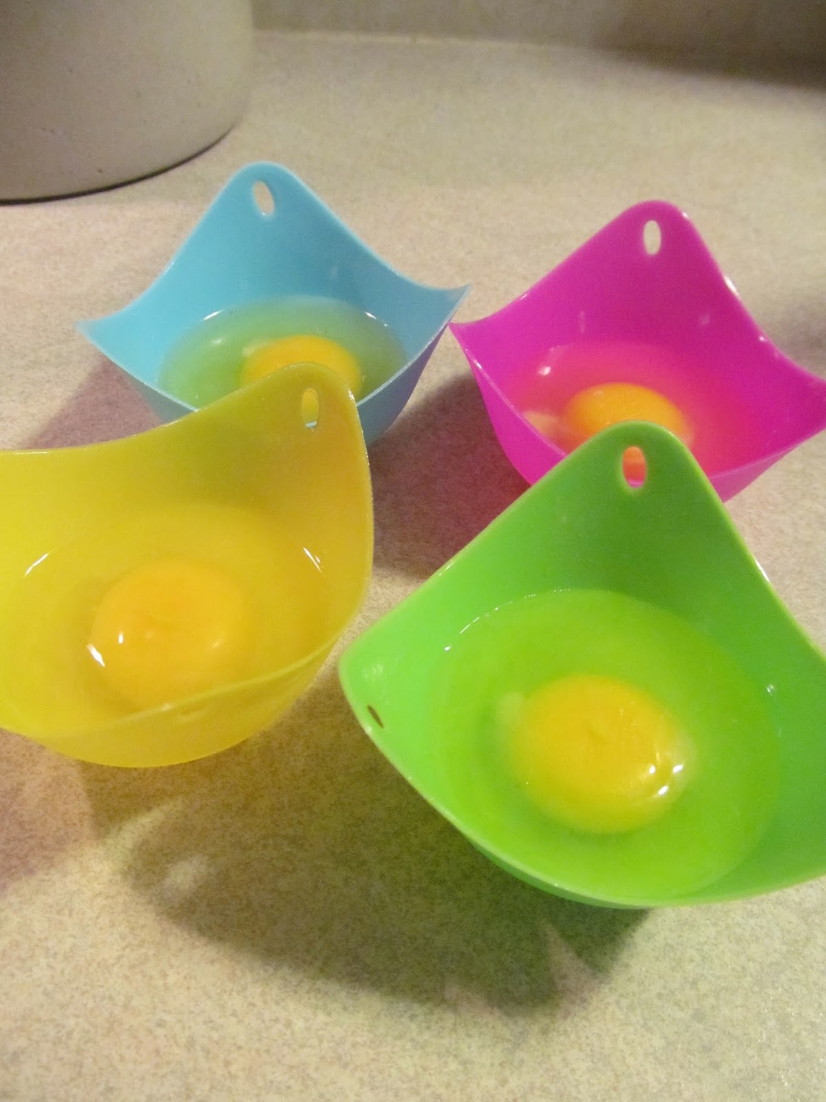 The Minister's Wife Silicone Egg Poachers Hard At Work At Our House