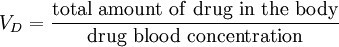 volume of distribution