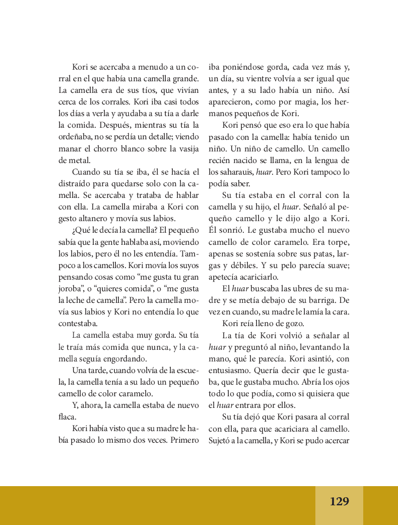 Palabras de caramelo - Español Lecturas 6to 2014-2015