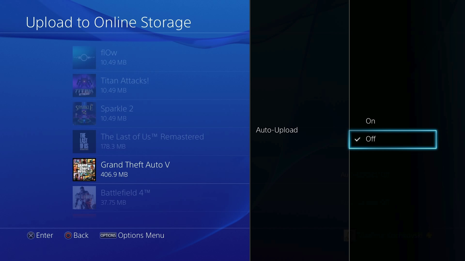 Fix cannot upload save game data to online storage on PS4