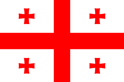 Logo Gambar Bendera Negara Georgia PNG JPG ukuran 400 px