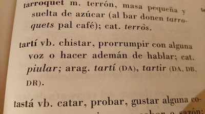Tartí , chistar, no dí res, está callat Tartí , chistar, no dí res, está callat