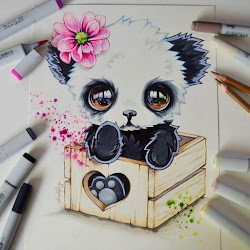 drawings animal panda colored box fantasy kawaii drawing designstack animals instagram cartoon pet stack lighane gemerkt von