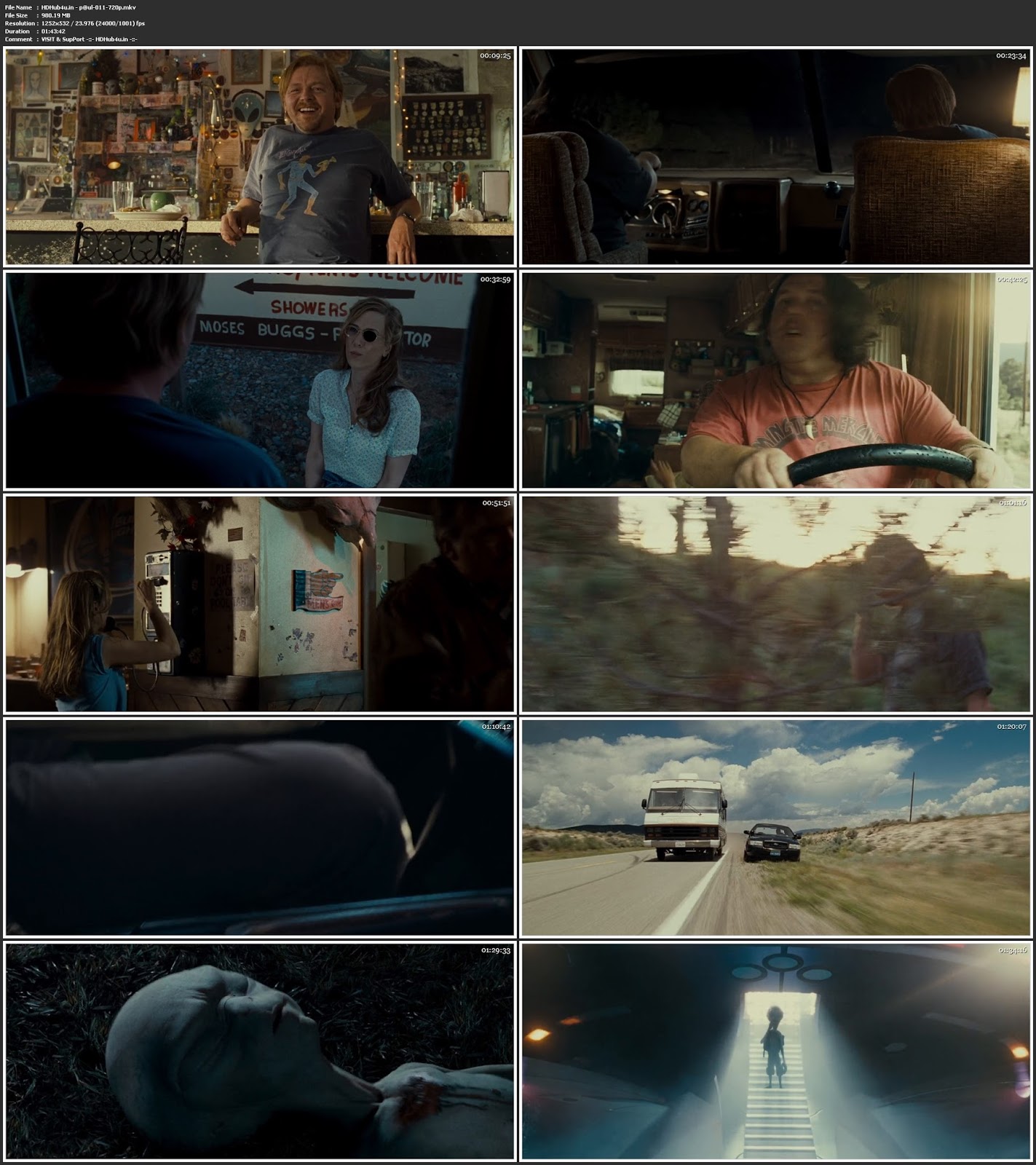 Paul 2011 Hindi Dual Audio 720p BluRay 950Mb Download