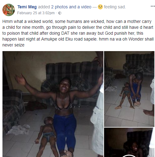 Photos: Nigerians drag Facebook user who accused a woman of killing her own child in Delta State