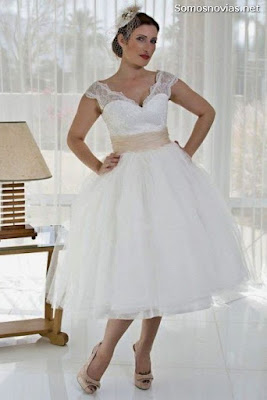 Vestidos de Gorditas de Boda con Manga Corta Vestidos de Gorditas de Boda con Manga Corta