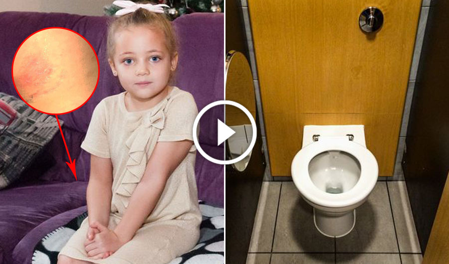 Little Girl Left In Tears After Being Glued On Toilet Seat In A Cruel