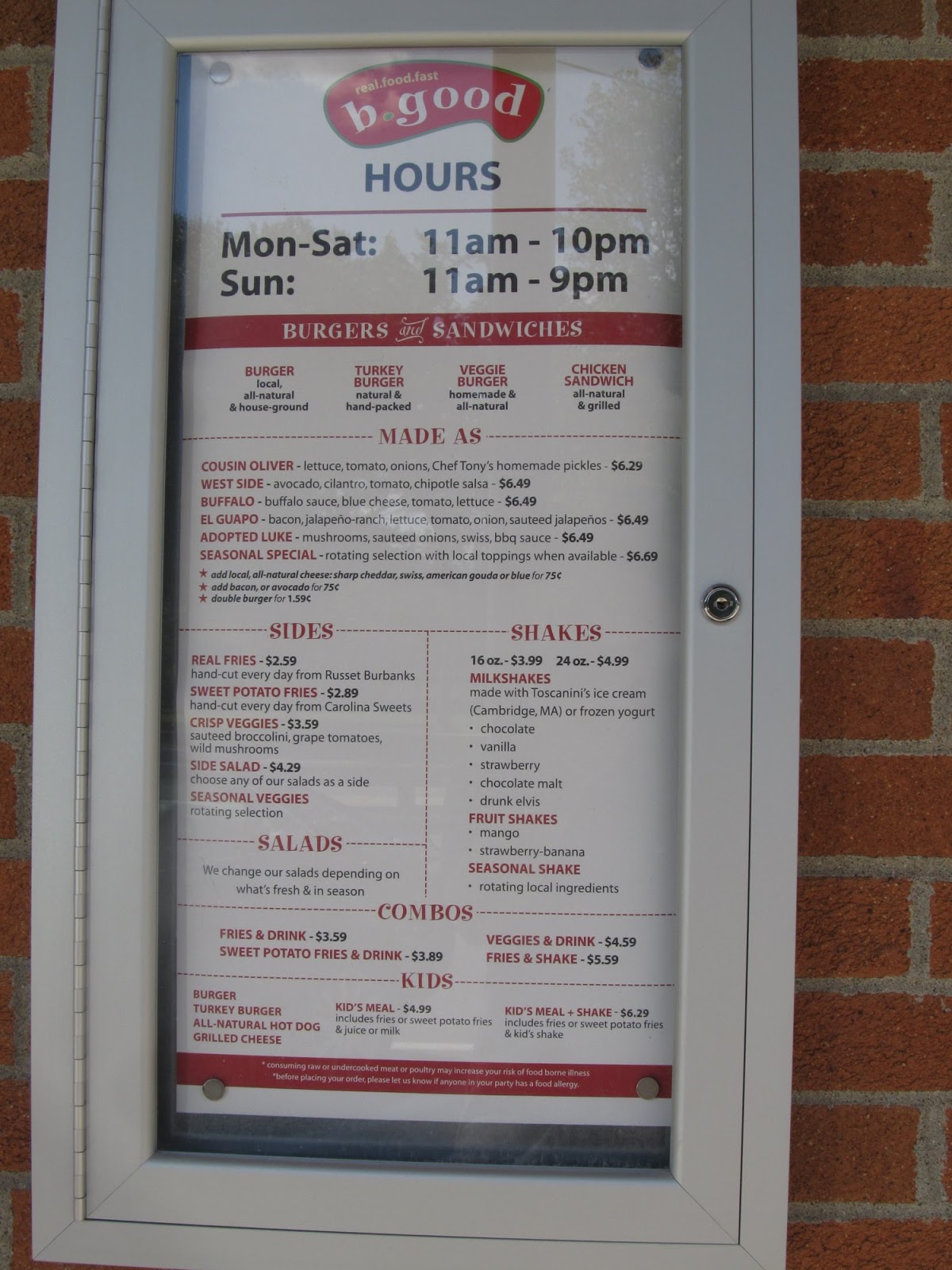 Bedford Mass What's new in Retail b.good Restaurant Opens in Bedford