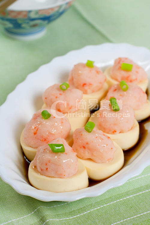 蝦膠蒸豆腐 Steamed Tofu with Shrimp Paste01