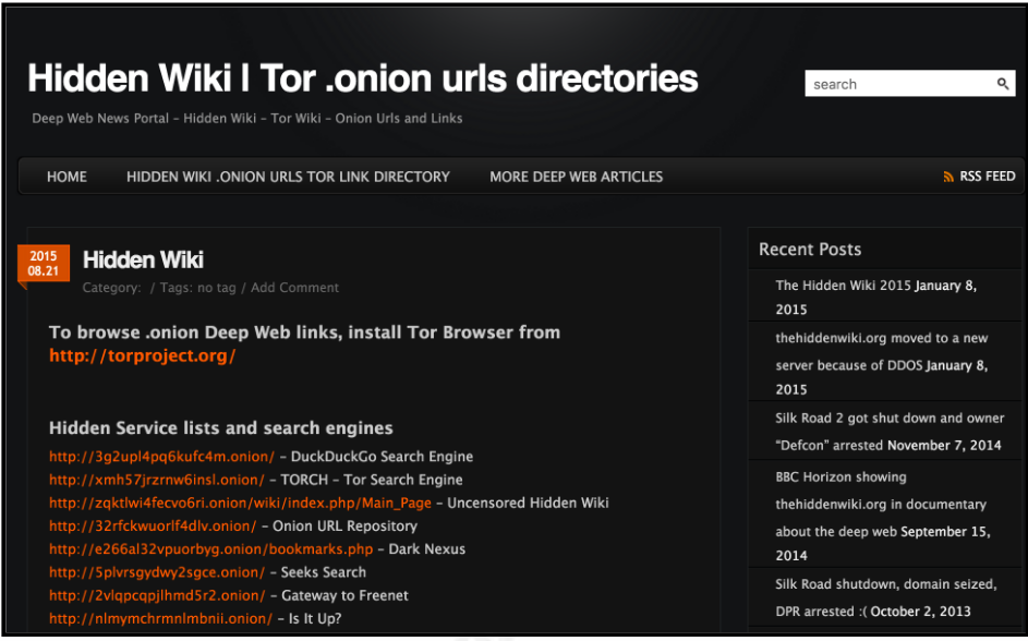 Deep Web Addresses Onion