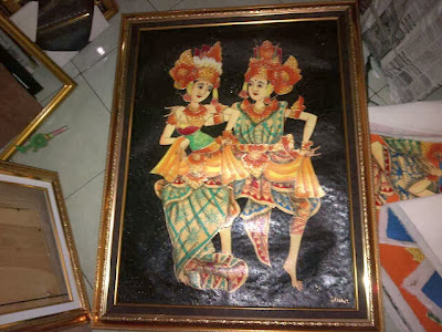 Lukisan Tari Bali dan Pemandangan