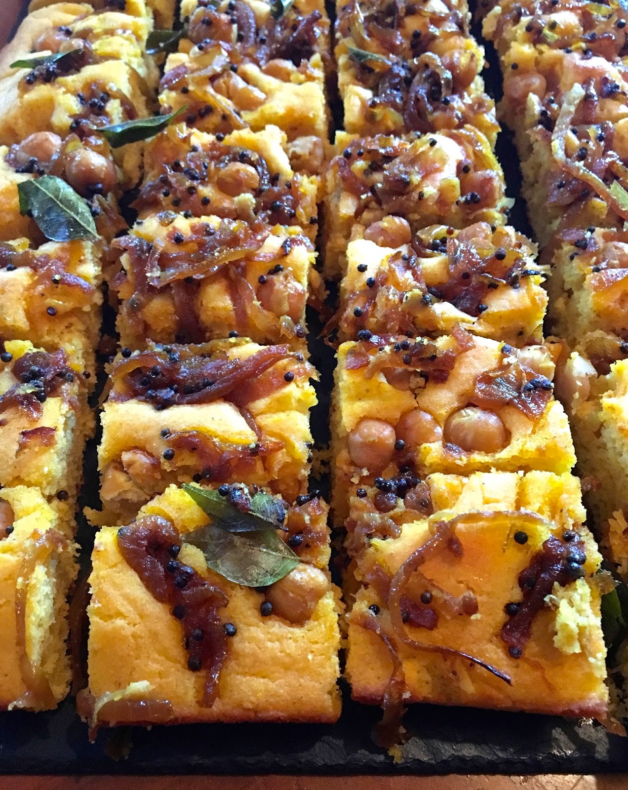 The Ginger Gourmand Savoury Cake with Spiced Onions & Chickpeas