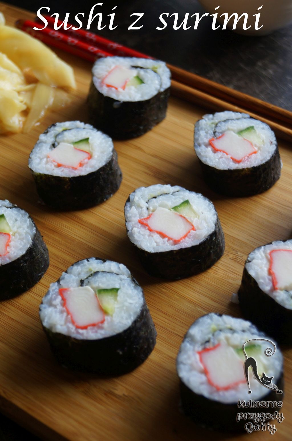 Domowe sushi, maki z surimi