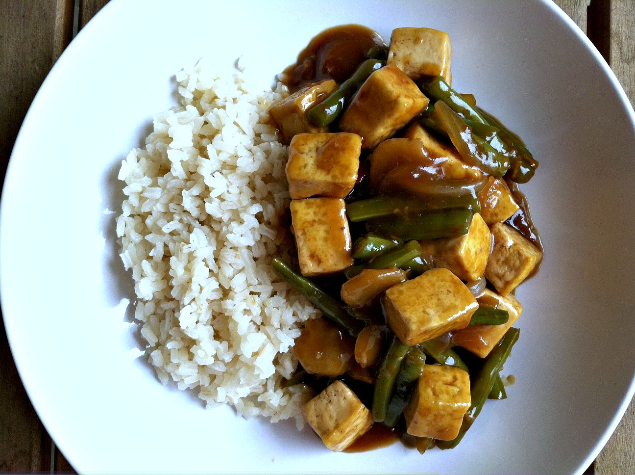Harper Cook ! Sweet and Spicy Tofu with Green Beans