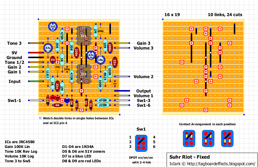 Guitar FX Layouts: Suhr Riot - Fixed