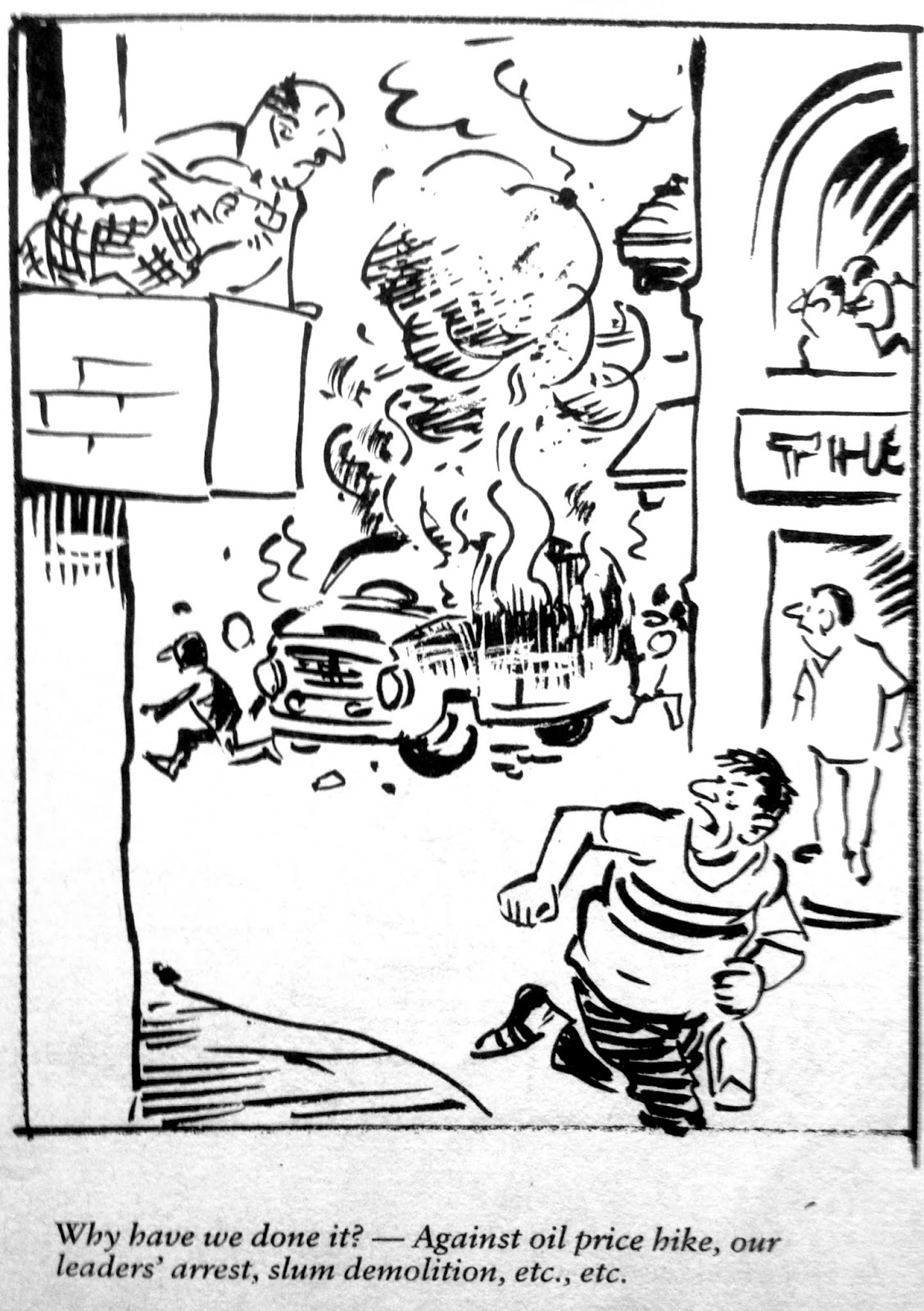 . Laxman's Cartoons: Violent Protests - II