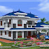 Beautiful Kerala home design - 2222 Sq.Ft.