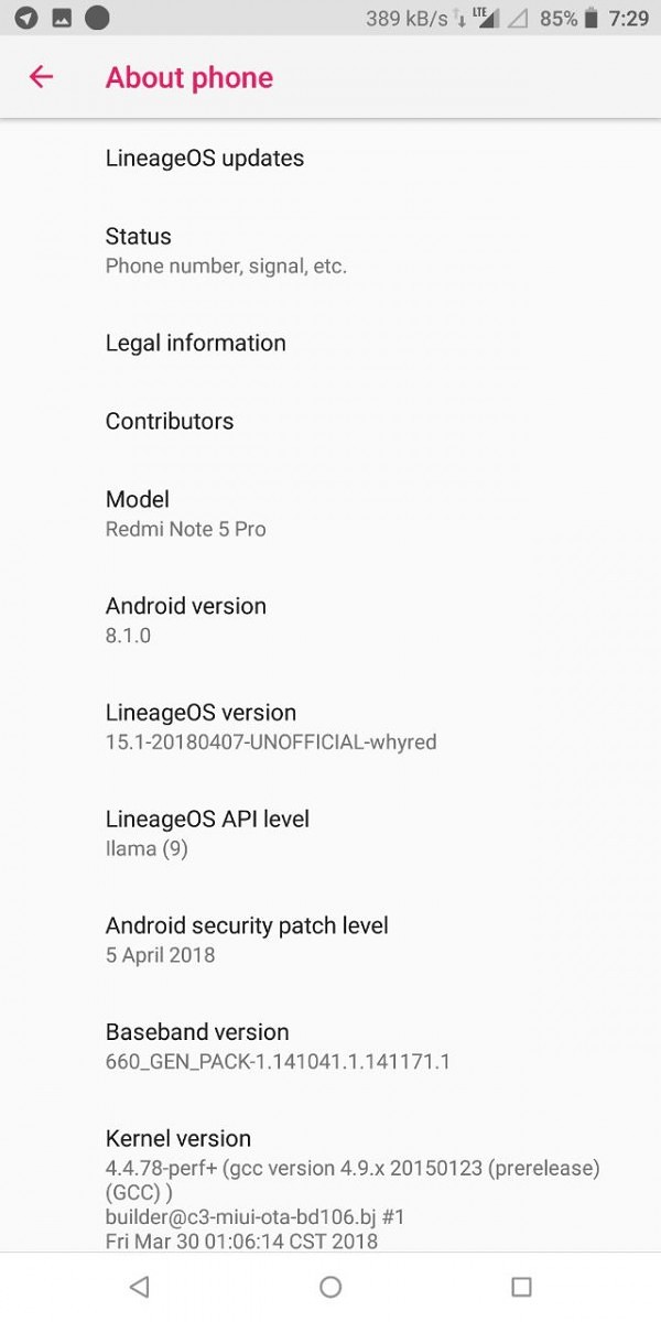 lineage os note 5