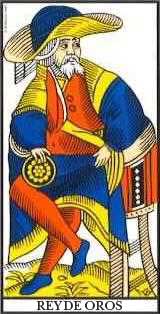 Tarot Marsella: El Rey de Oros Tarot Marsella: El Rey de Oros