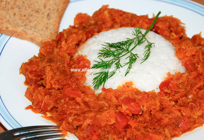 Arroz con zanahorias Arroz con zanahorias