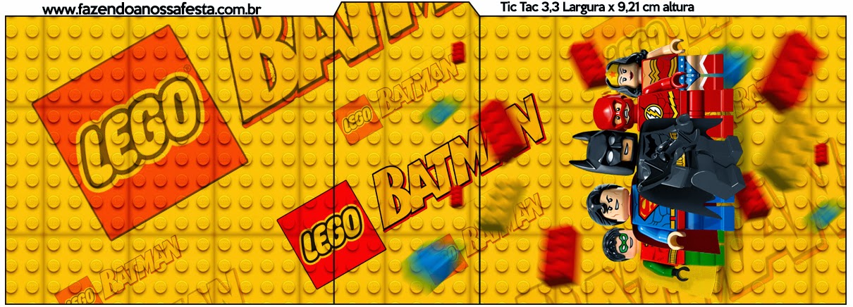 Lego Película: Etiquetas para Candy Bar para Imprimir Gratis. Etiqueta para cajas de Tic Tac.