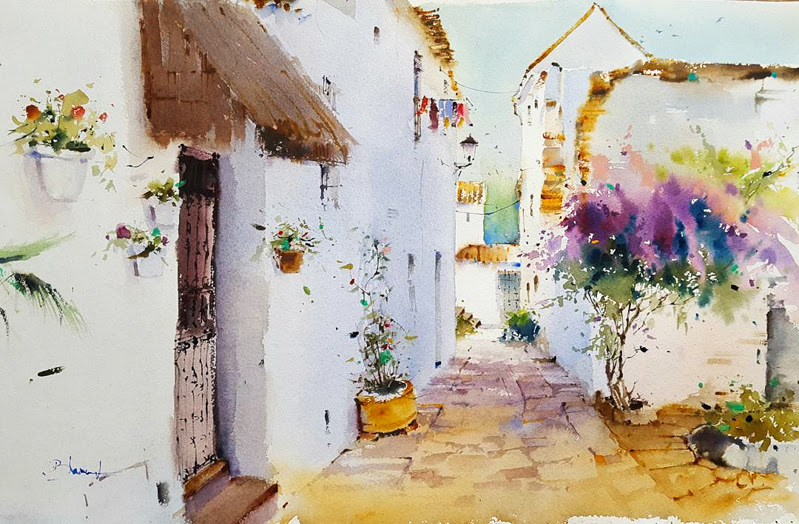 Beautiful Watercolor Paintings by Blanca Alvarez from Malaga, Spain.