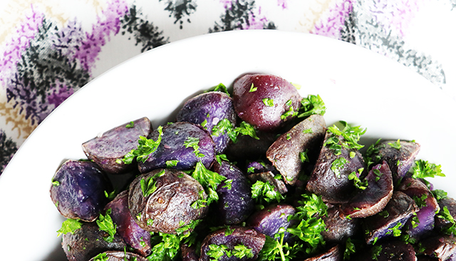 purple potato salad