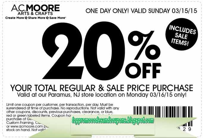 Totally free Promo Codes and Coupon codes 2019: AC Moore Coupon codes photo regarding Ac Moore Printable Coupon Blogspot known as Free of charge Promo Codes and Discount coupons 2019: AC Moore Discount codes
