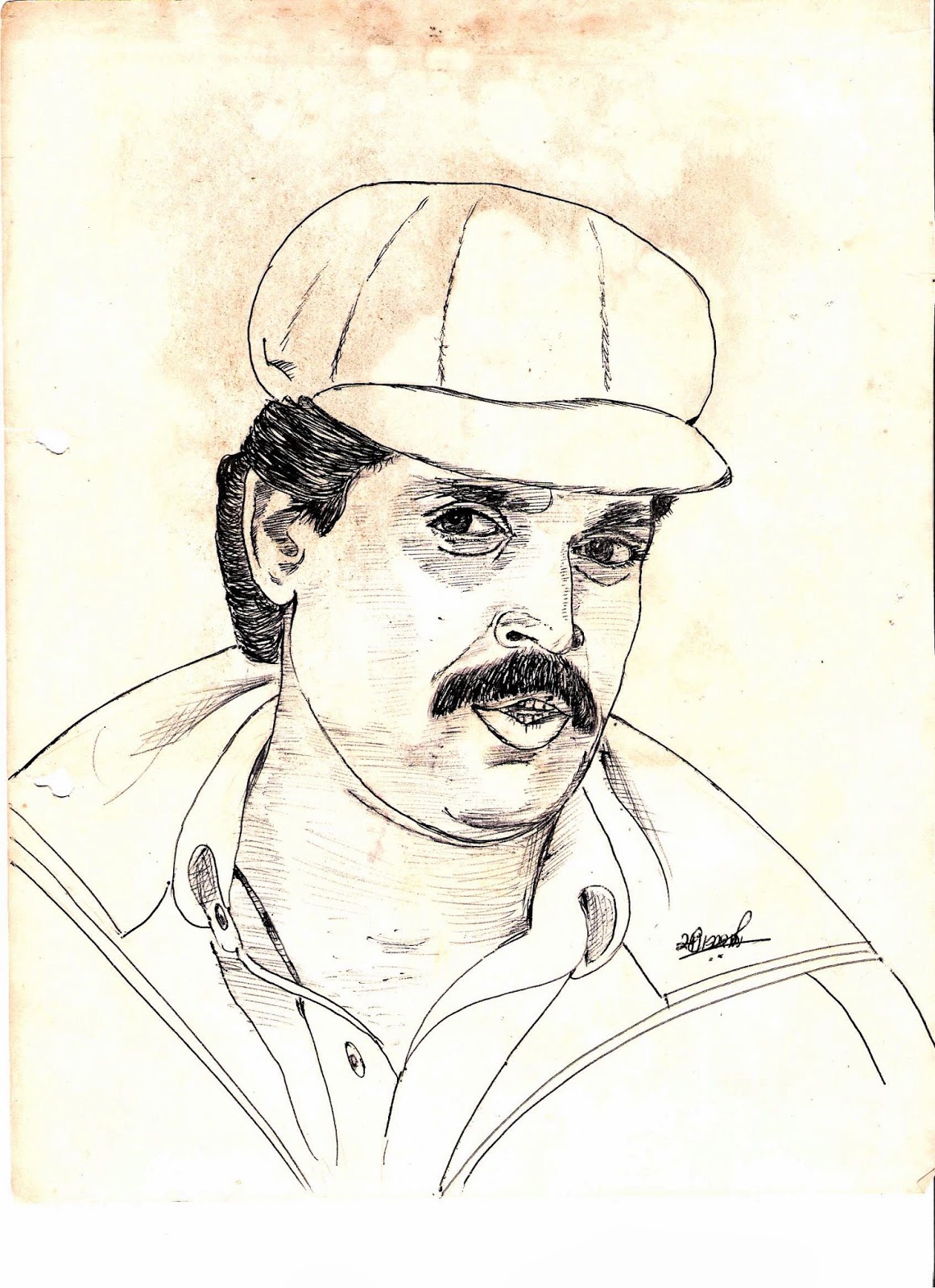 sketch: Kapil Dev
