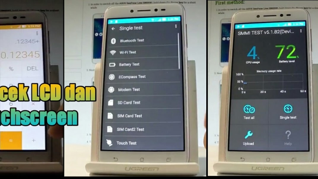 Cara Cek Lcd Touchscreen Dan Kerusakan Pada Hp Asus 1 Meleset Ime Android