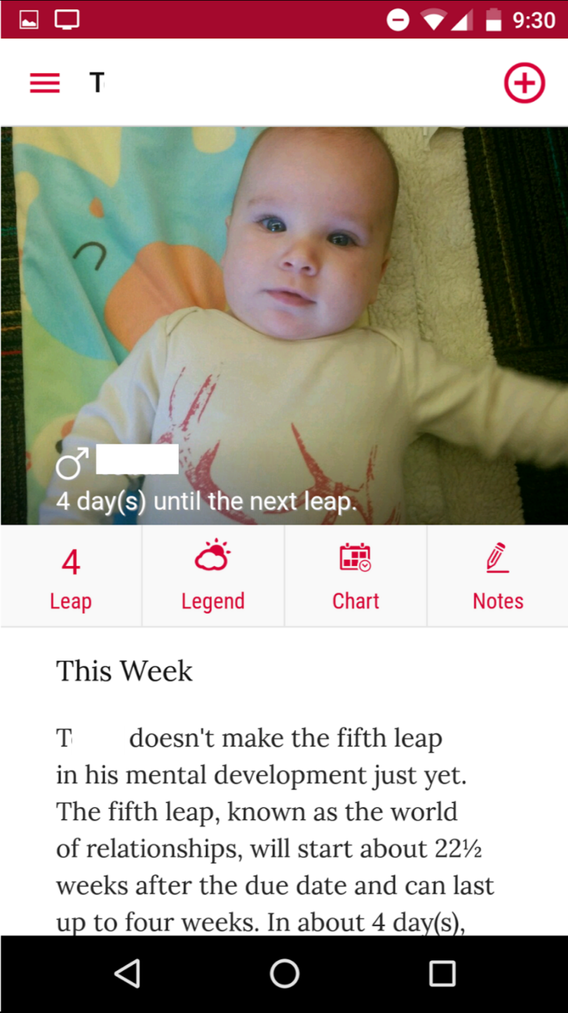 The Wonder Weeks App