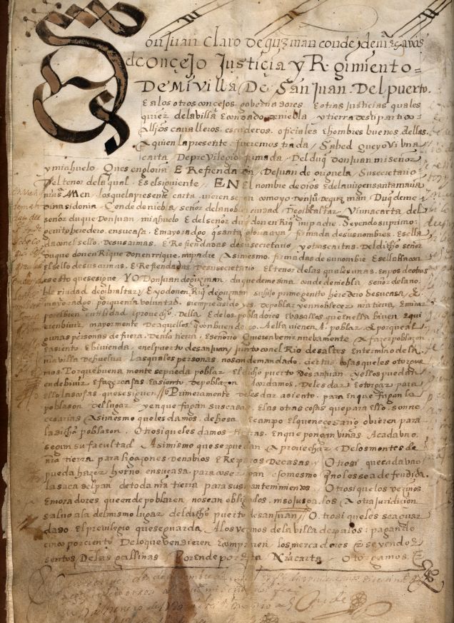 Carta Puebla de San Juan del Puerto