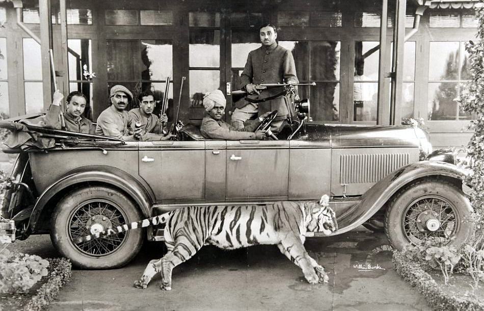Just A Car Guy: big game hunters, 1920s, India