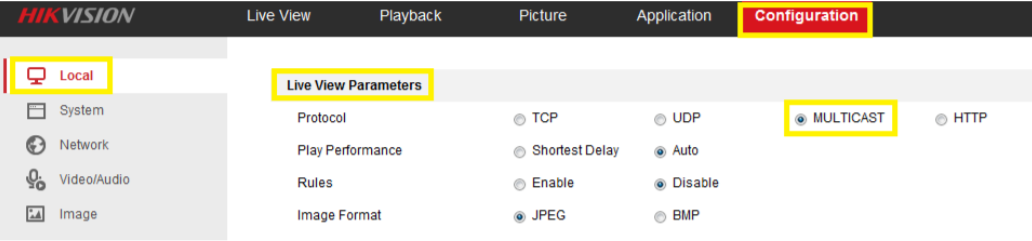How to configure Multicast on Hikvision DVR or NVR