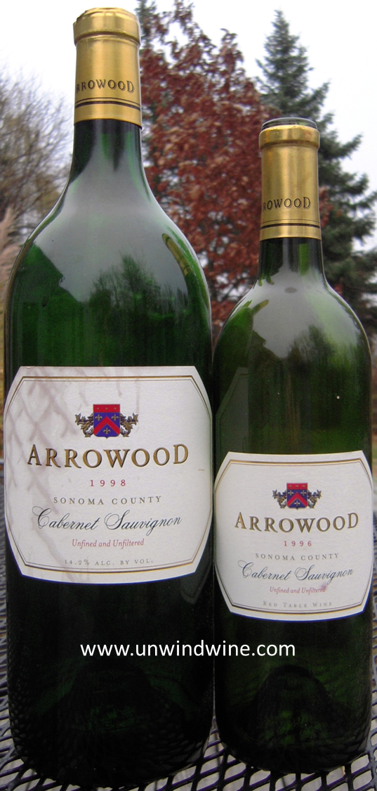 UnwindWine Arrowood Sonoma Sauvignon 1996 & 1998 minivertical